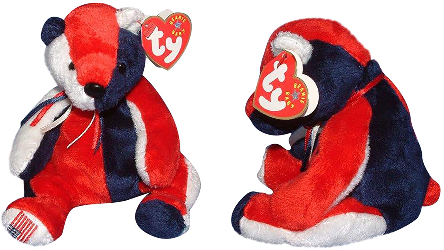 TY Beanie Baby Patriot The Bear