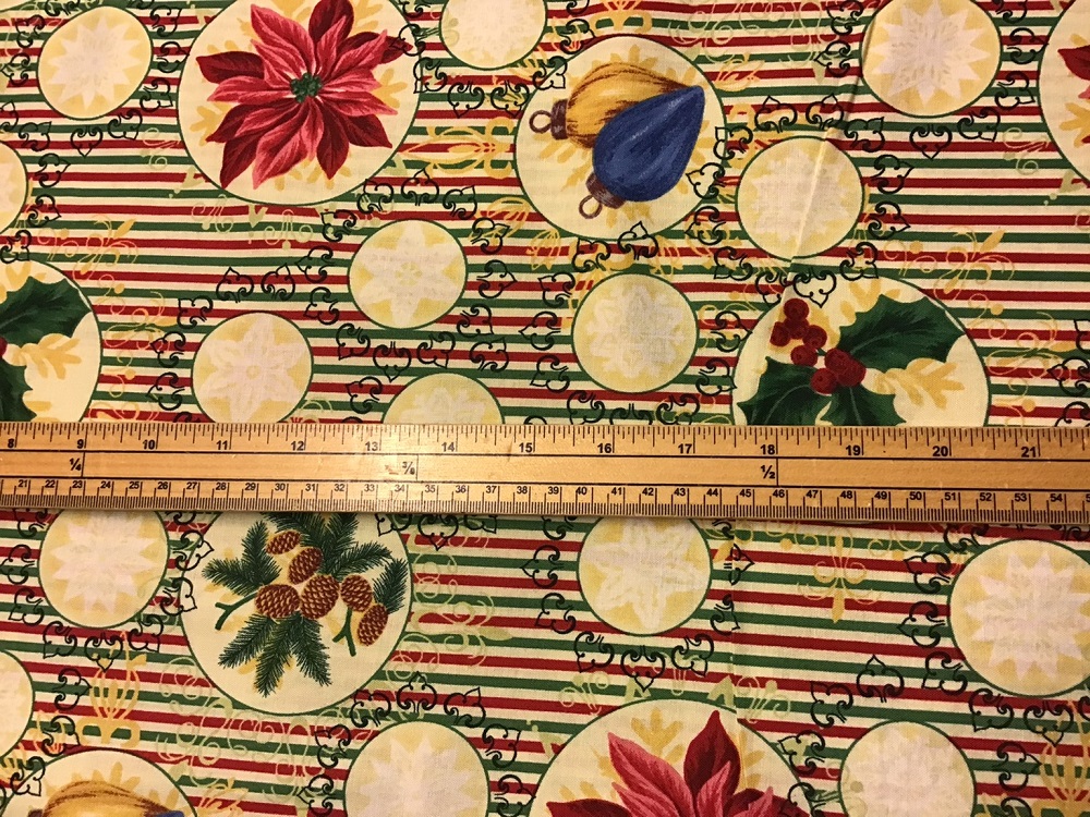 Fat Quarter Nutex Christmas Holiday Wrap 100% Cotton Quilting Fabric - Image 2