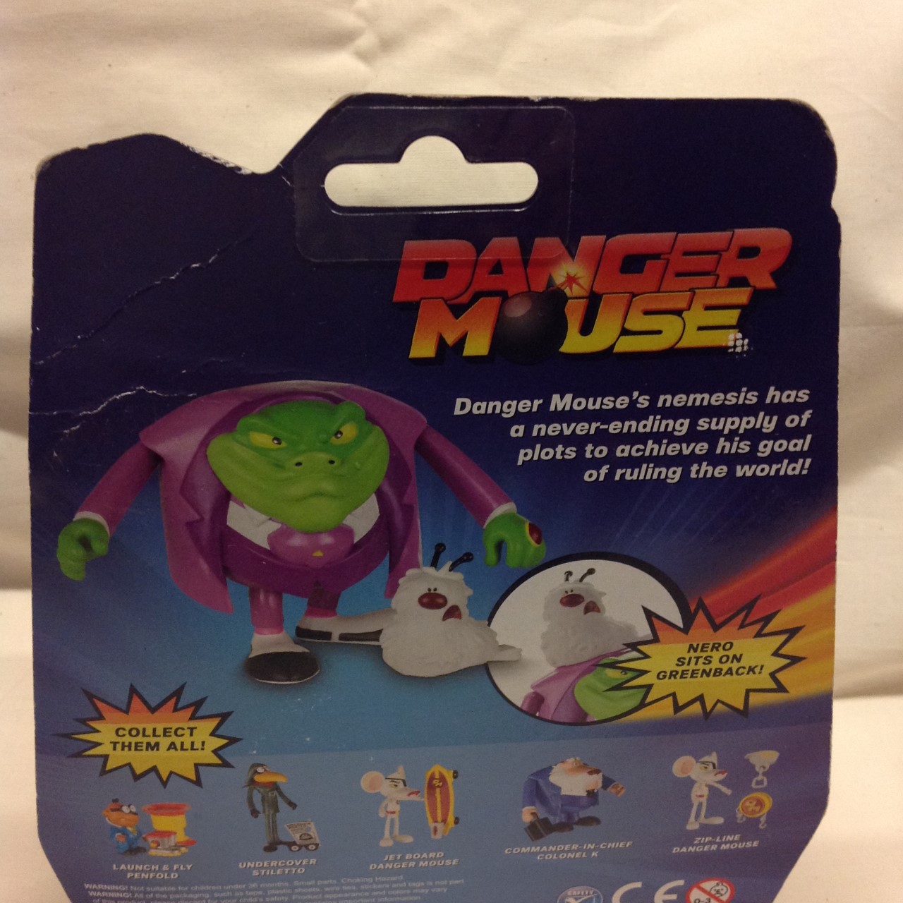 Danger Mouse 11163 3-Inch Baron Greenback Figure with Accessory - Image 3