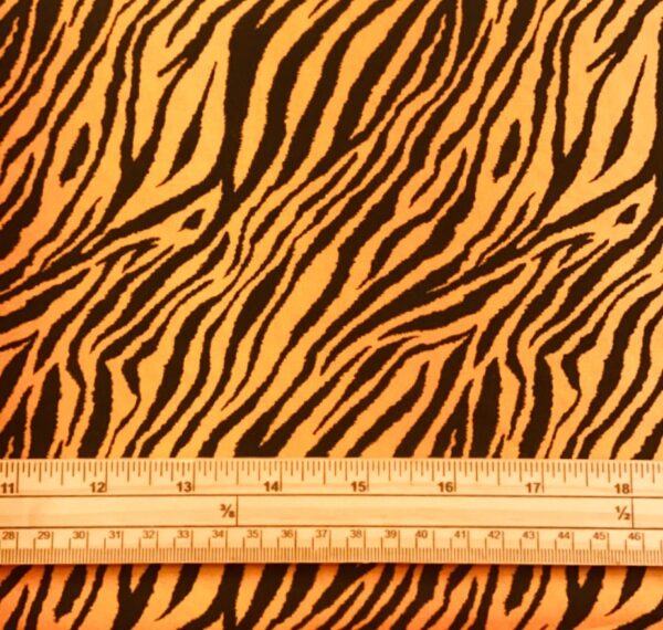 Fat Quarter African Safari Tiger Print Allover 100% Cotton Quilting Fabric