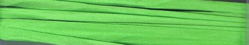 YLI 4mm Wide Silk Ribbon 3m Long Bright Lime Green 095