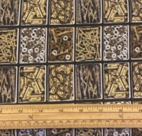Fat Quarter Man Cave Tool Nuts, Bolts, Screws 100% Cotton Fabric