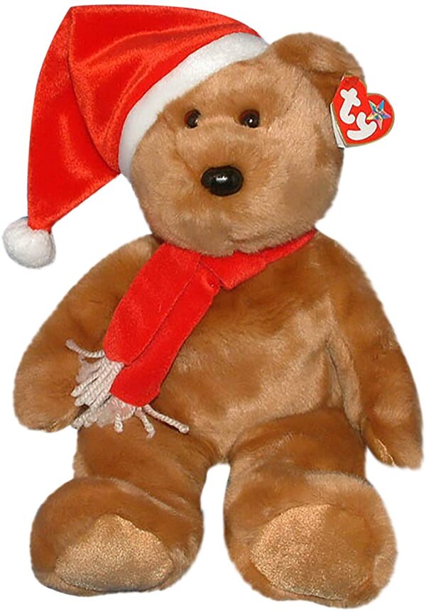 Ty Beanie Buddies 1997 Holiday Bear - The 1997 TY Holiday Teddy Bear TY Beanie Buddy - Image 4