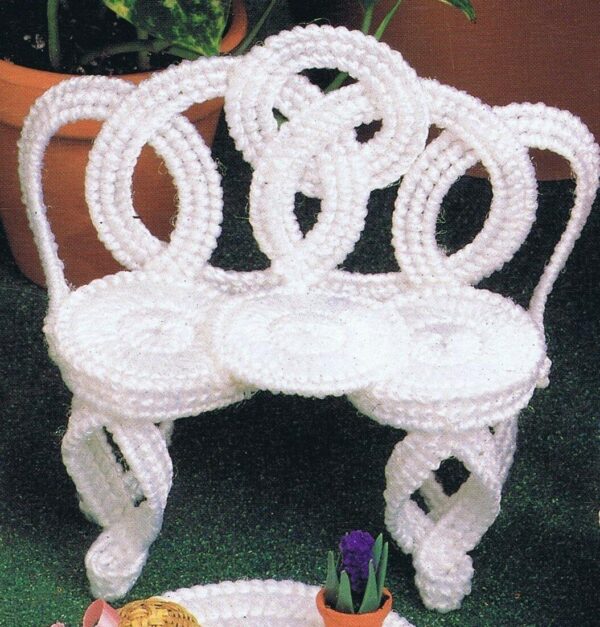 Fashion Doll Garden Furniture Plastic Canvas Cross Stitch Chart Pattern - Image 4