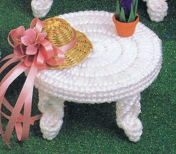 Fashion Doll Garden Furniture Plastic Canvas Cross Stitch Chart Pattern - Image 3