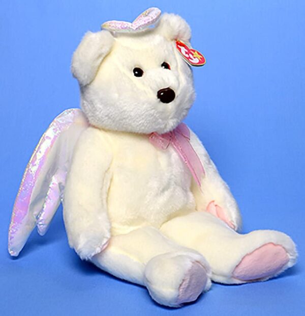 Ty Beanie Buddies Halo - The White Coloured Angel Teddy Bear TY Beanie Buddy - Image 3