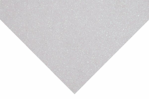 White Glitter Felt Fabric 23 x 30cm Crafts Trimits