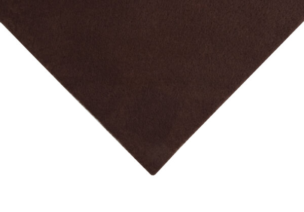 Brown (Dark Chocolate Brown) Sticky Back Acrylic Felt Fabric - 23 x 30cm