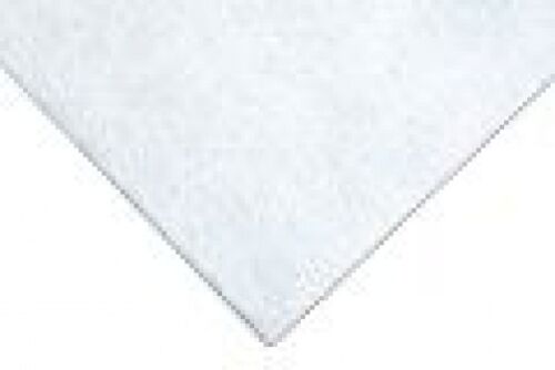 White Acrylic Glitter Felt Fabric 23 x 30cm Crafts