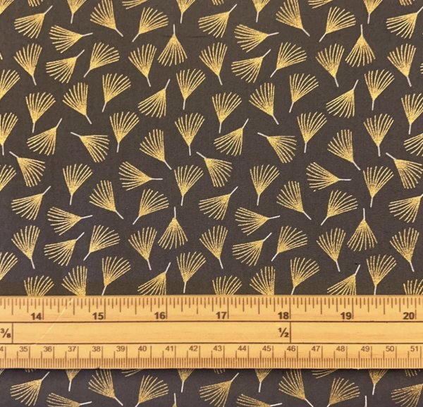 Fat Quarter Stitch It Scandinavian Christmas Floral Grey 100% Cotton Fabric