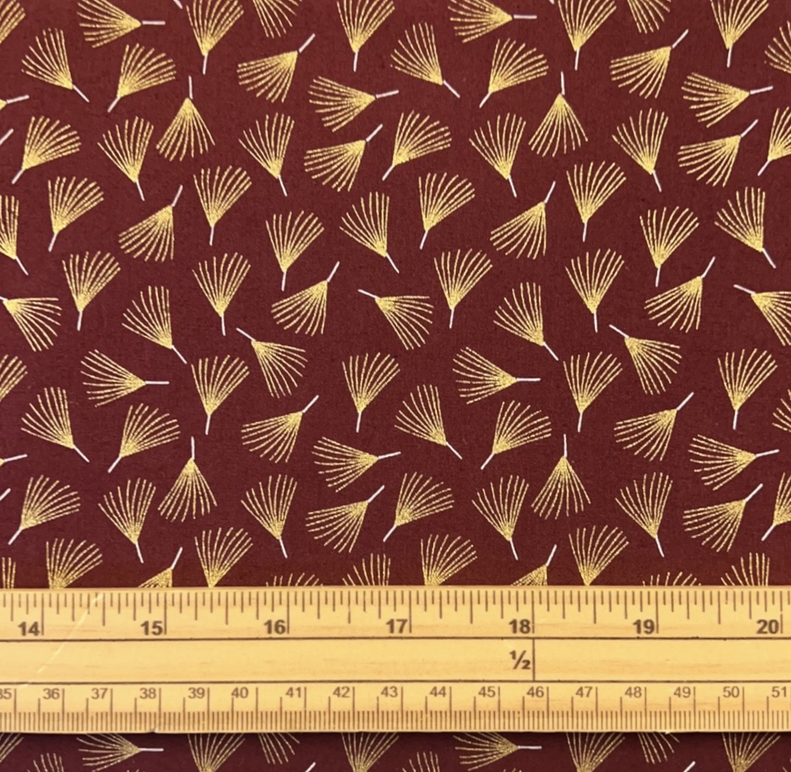 Fat Quarter Stitch It Scandinavian Christmas Floral Red 100% Cotton Fabric