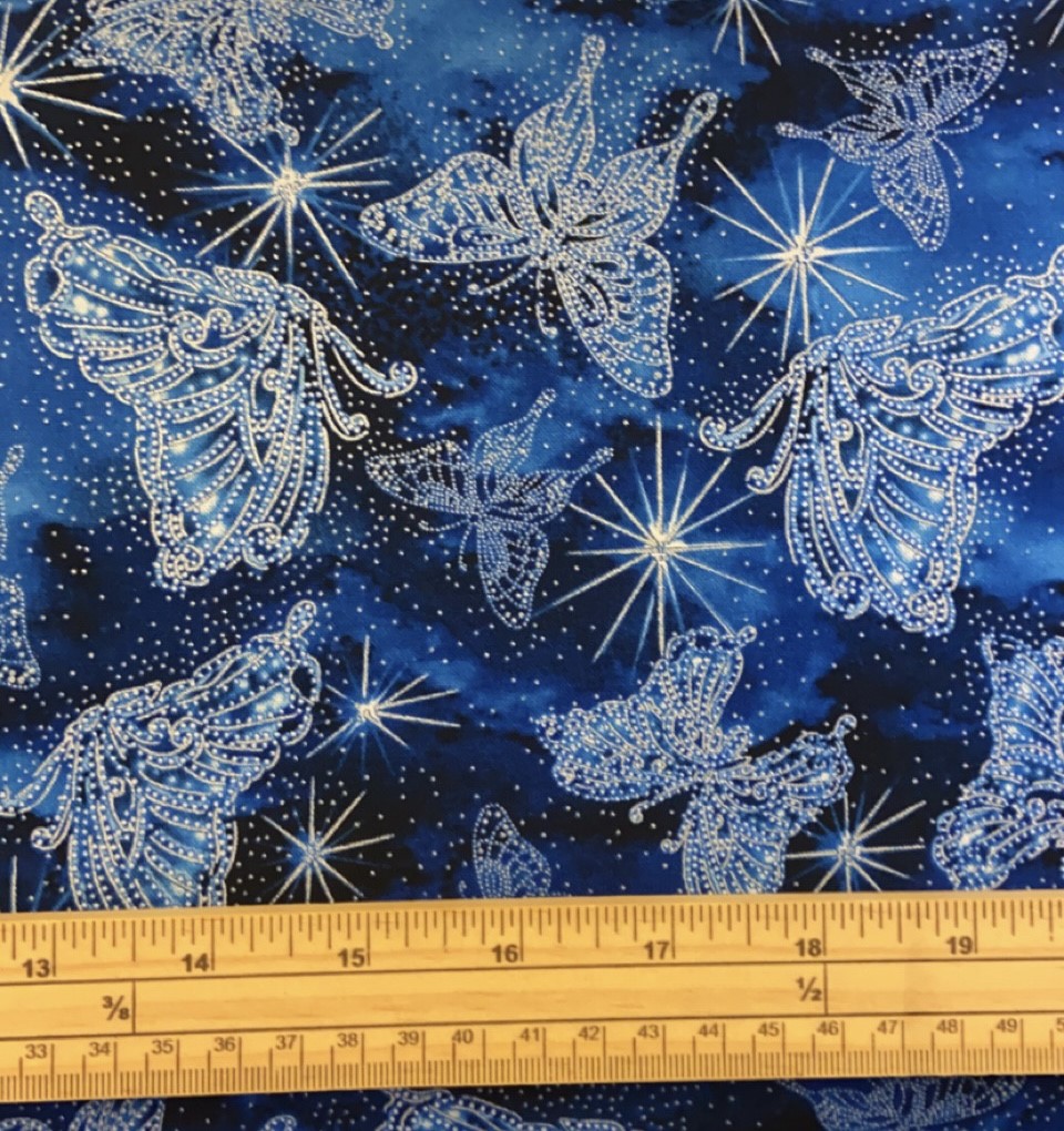 Fat Quarter Fairytales Star Butterfly Constellations 100% Cotton Fabric