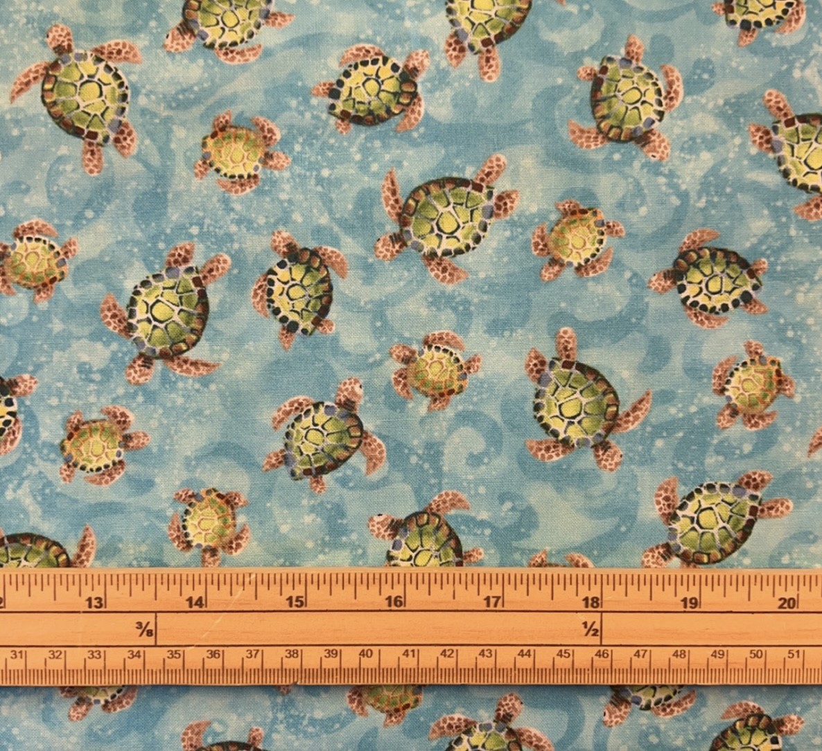 Fat Quarter Ocean State Sea Turtles 100% Cotton Quilting Fabric