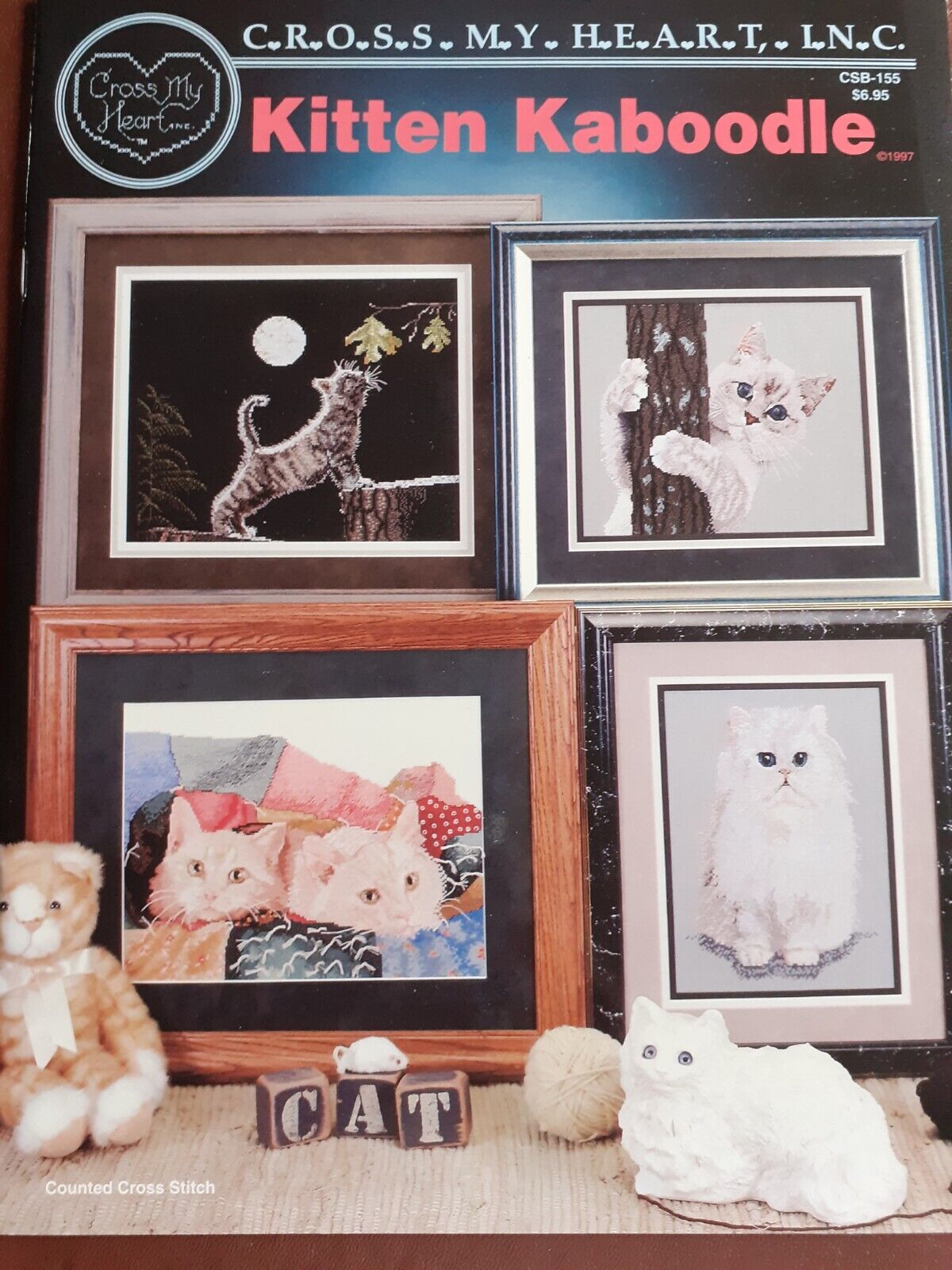 Kitten Kaboodle Cats Counted Cross Stitch Chart Pattern Cross My Heart