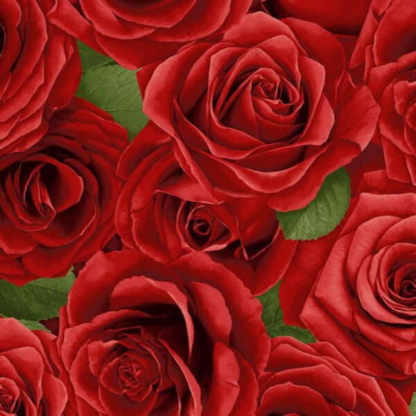 Fat Quarter Red Roses 100% Cotton Quilting Fabric