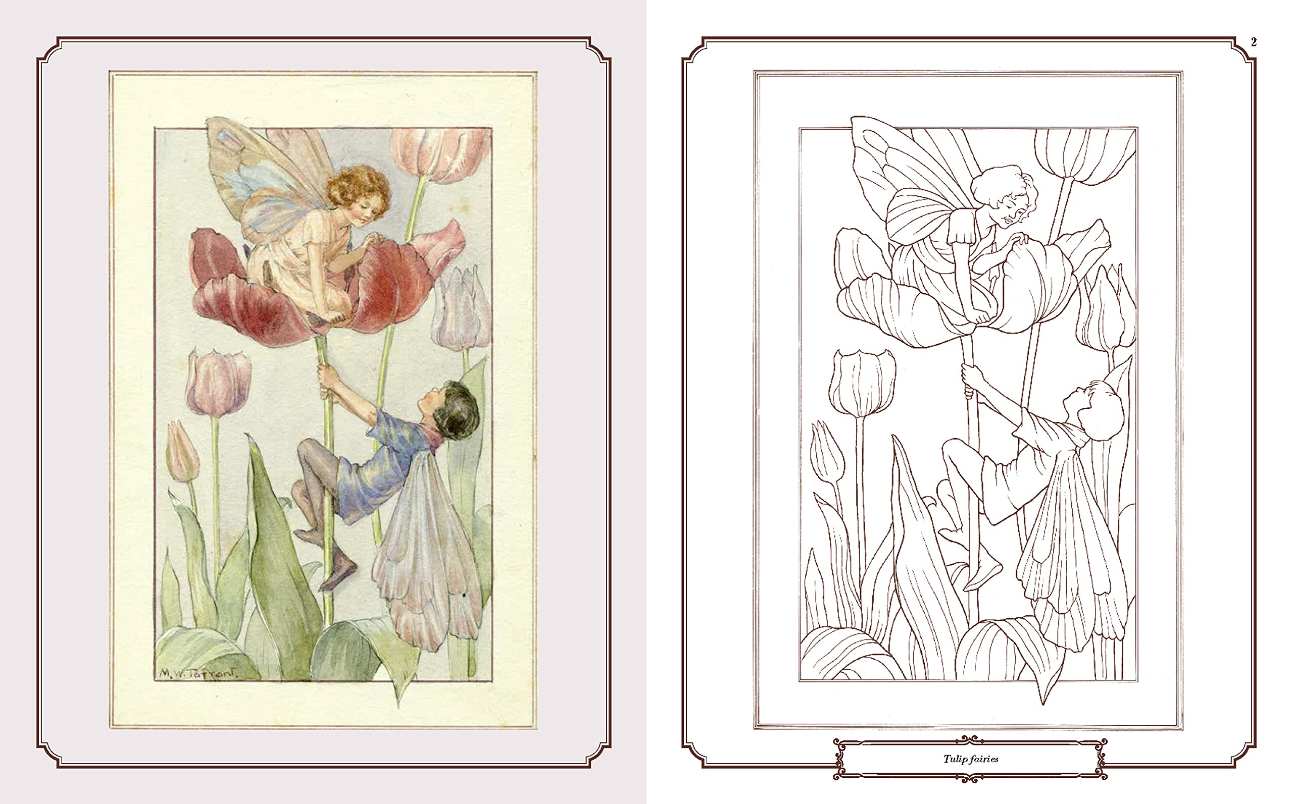 The Enchanting Fairies Colouring Book - 45 Stunning Pictures to Colour - Image 3