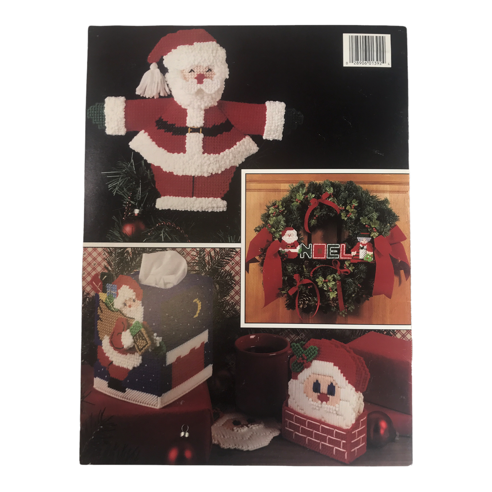 A Jolly Christmas In Plastic Canvas Cross Stitch Chart Pattern - 7 Designs - Image 3