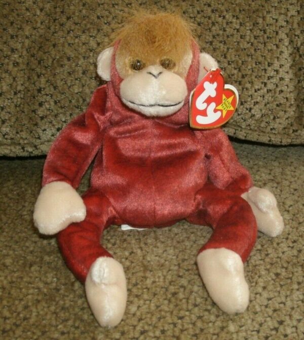 TY Beanie Baby Schweetheart - The Orangutan (Monkey)