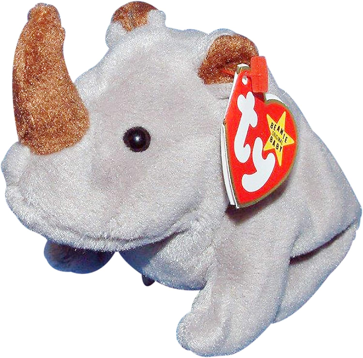 TY Beanie Baby Spike - The Rhinoceros (Rhino - Chubby Unicorn) - Image 2