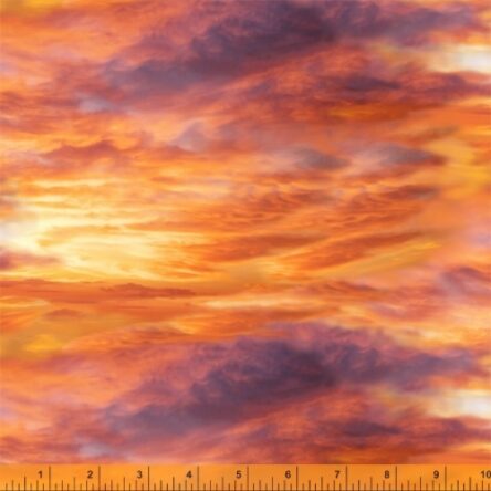 Fat Quarter Sunset Landscapes 100% Cotton Quilting Fabric