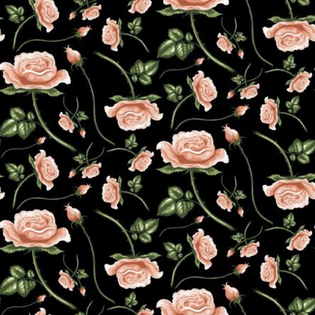 Fat Quarter Botanical Flowers 100% Cotton Quilting Fabric