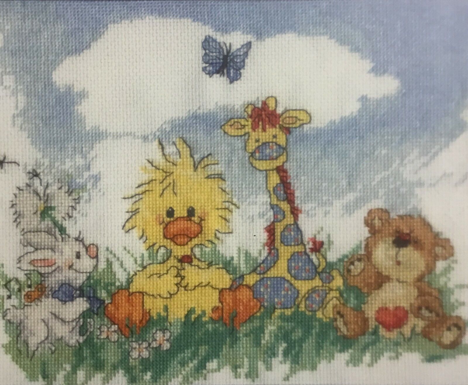 In The Meadow Counted Cross Stitch Kit DMC- 14 Count Little Suzys Zoo Whimsical