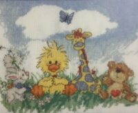 In The Meadow Counted Cross Stitch Kit DMC- 14 Count Little Suzys Zoo Whimsical