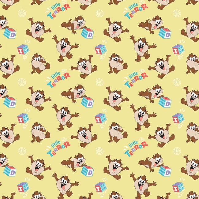 Fat Quarter Baby Taz Looney Tunes 100% Cotton Quilting Sewing Fabric