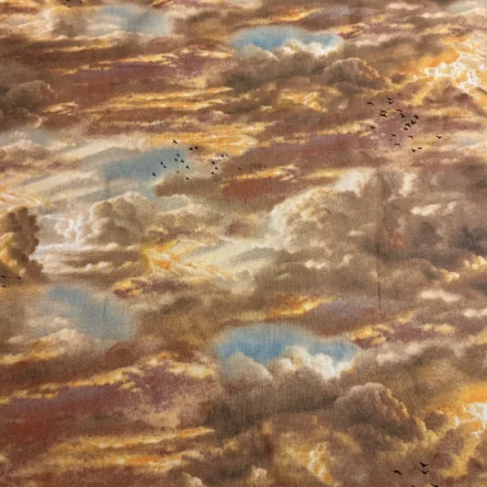 Fat Quarter Noah’s Ark Sky Cotton Quilting Fabric