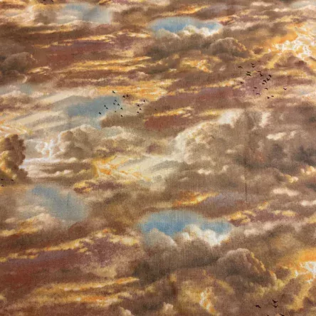 Fat Quarter Noah’s Ark Sky Cotton Quilting Fabric