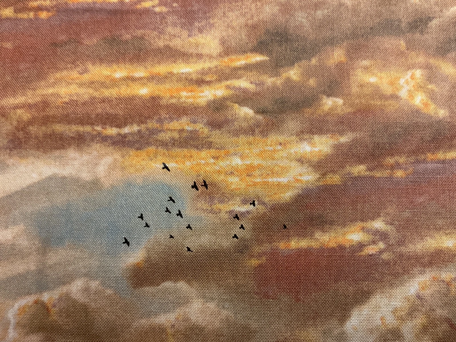 Fat Quarter Noah’s Ark Sky Cotton Quilting Fabric - Image 2