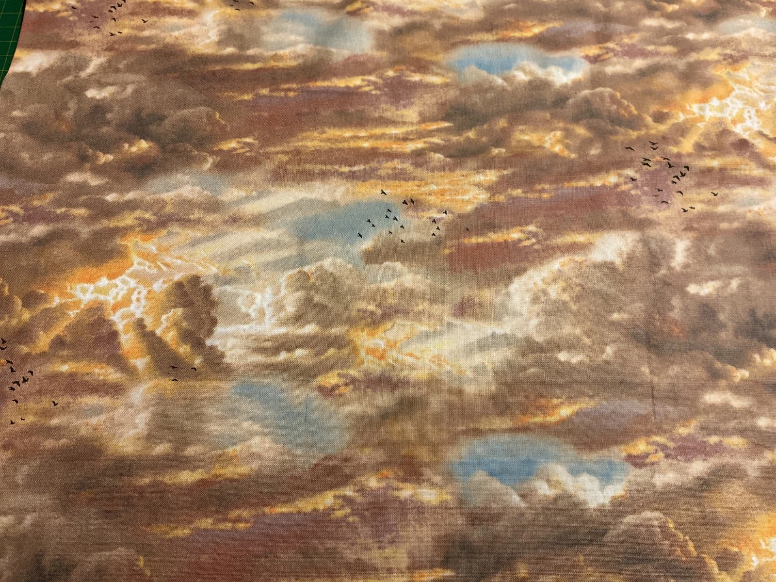 Fat Quarter Noah’s Ark Sky Cotton Quilting Fabric - Image 3