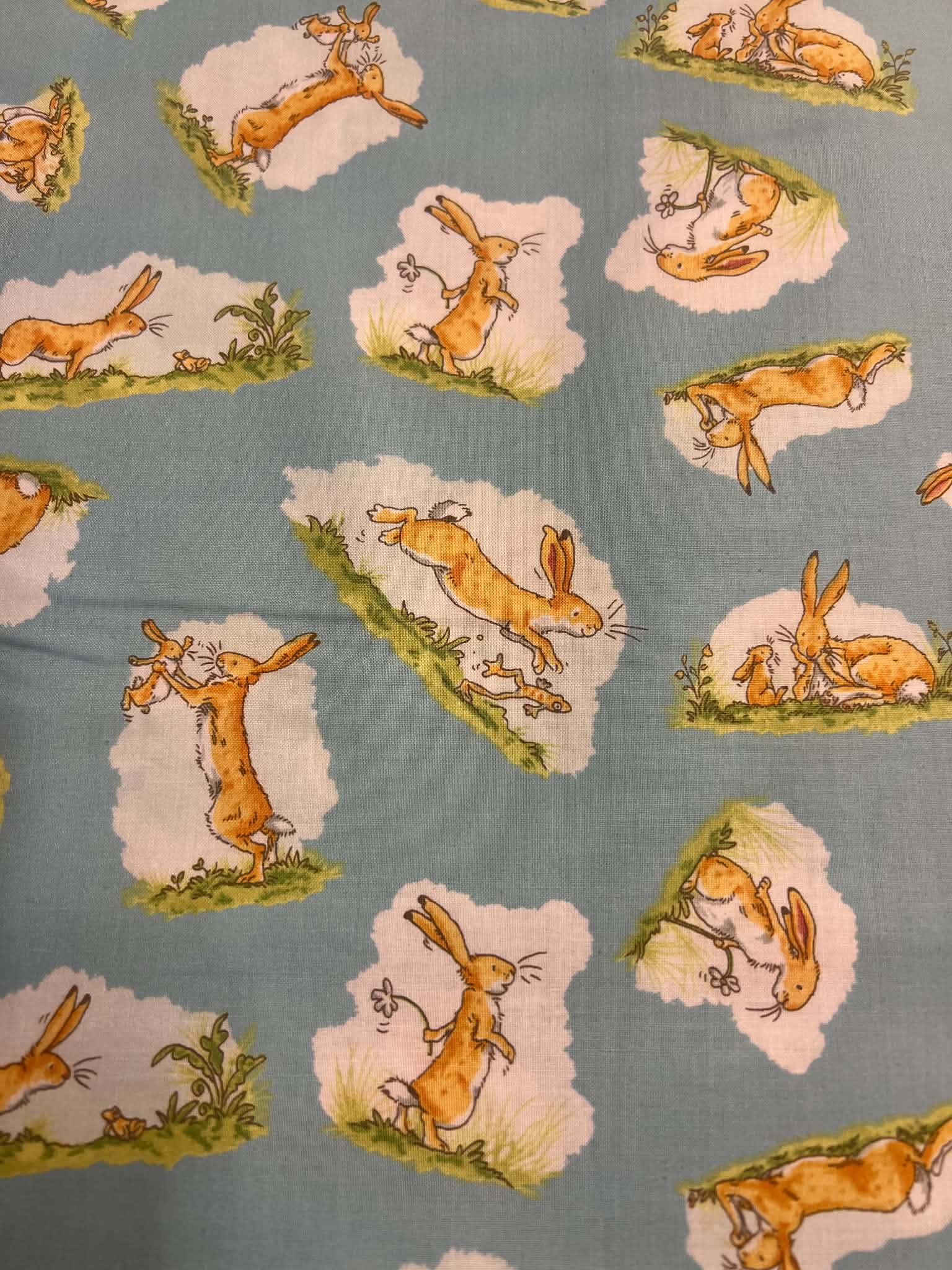 Fat Quarter Guess How Much I Love You - When I'm Big Hare Cotton Quilting Fabric - Image 2
