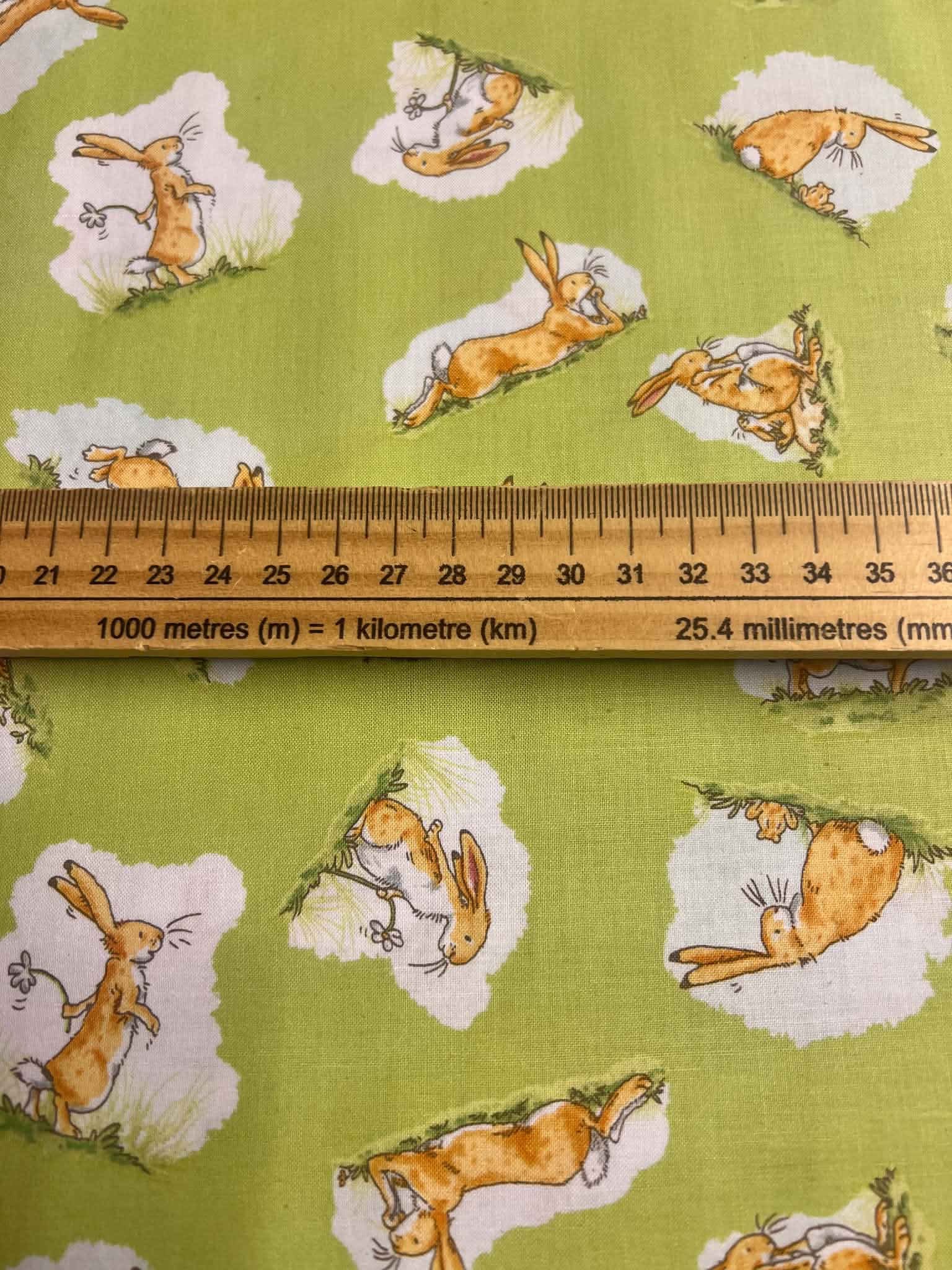 Fat Quarter Guess How Much I Love You - When I'm Big Hare Cotton Quilting Fabric - Image 4