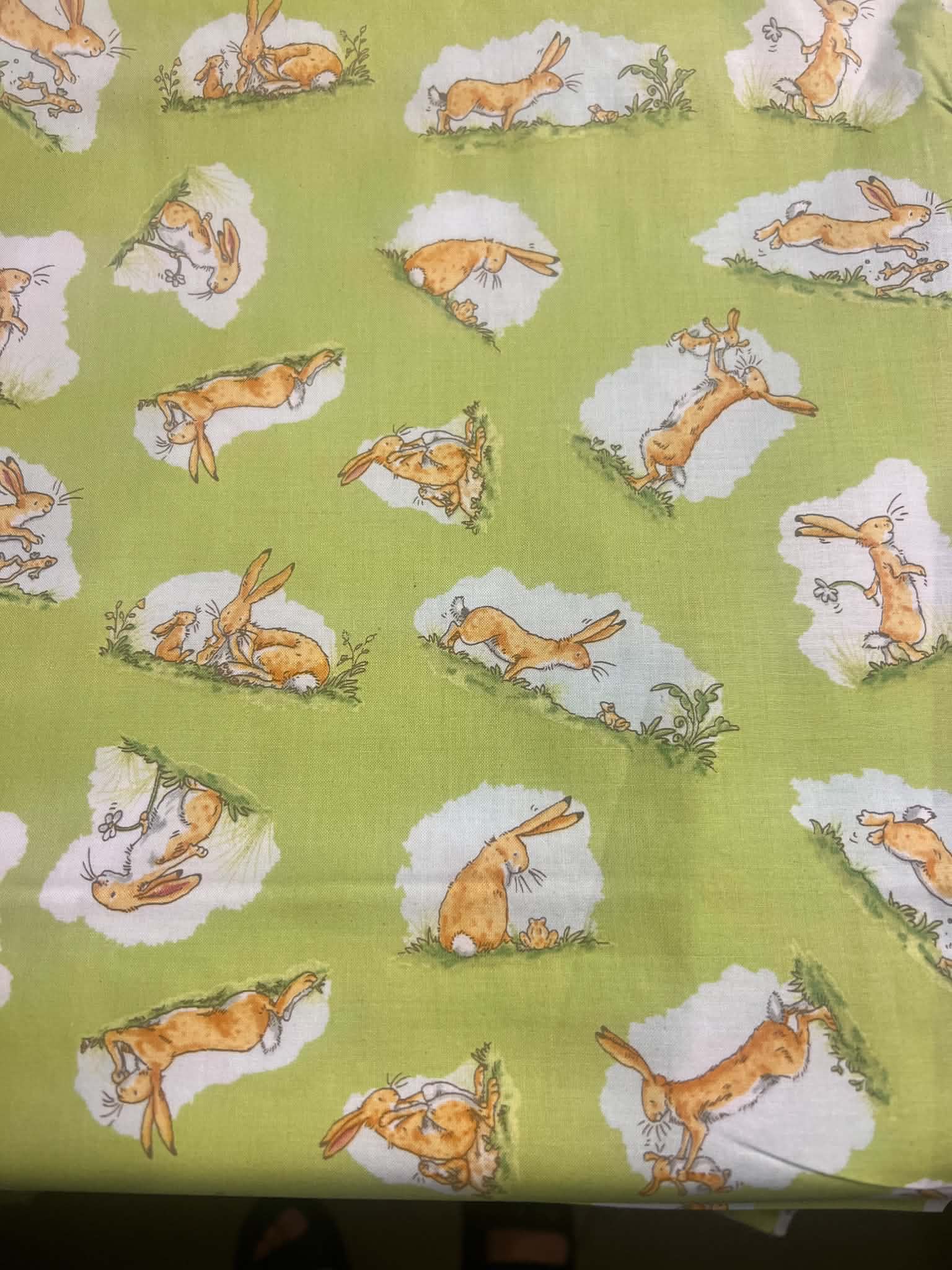 Fat Quarter Guess How Much I Love You - When I'm Big Hare Cotton Quilting Fabric - Image 6