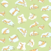 Fat Quarter Guess How Much I Love You - When I'm Big Hare Cotton Quilting Fabric