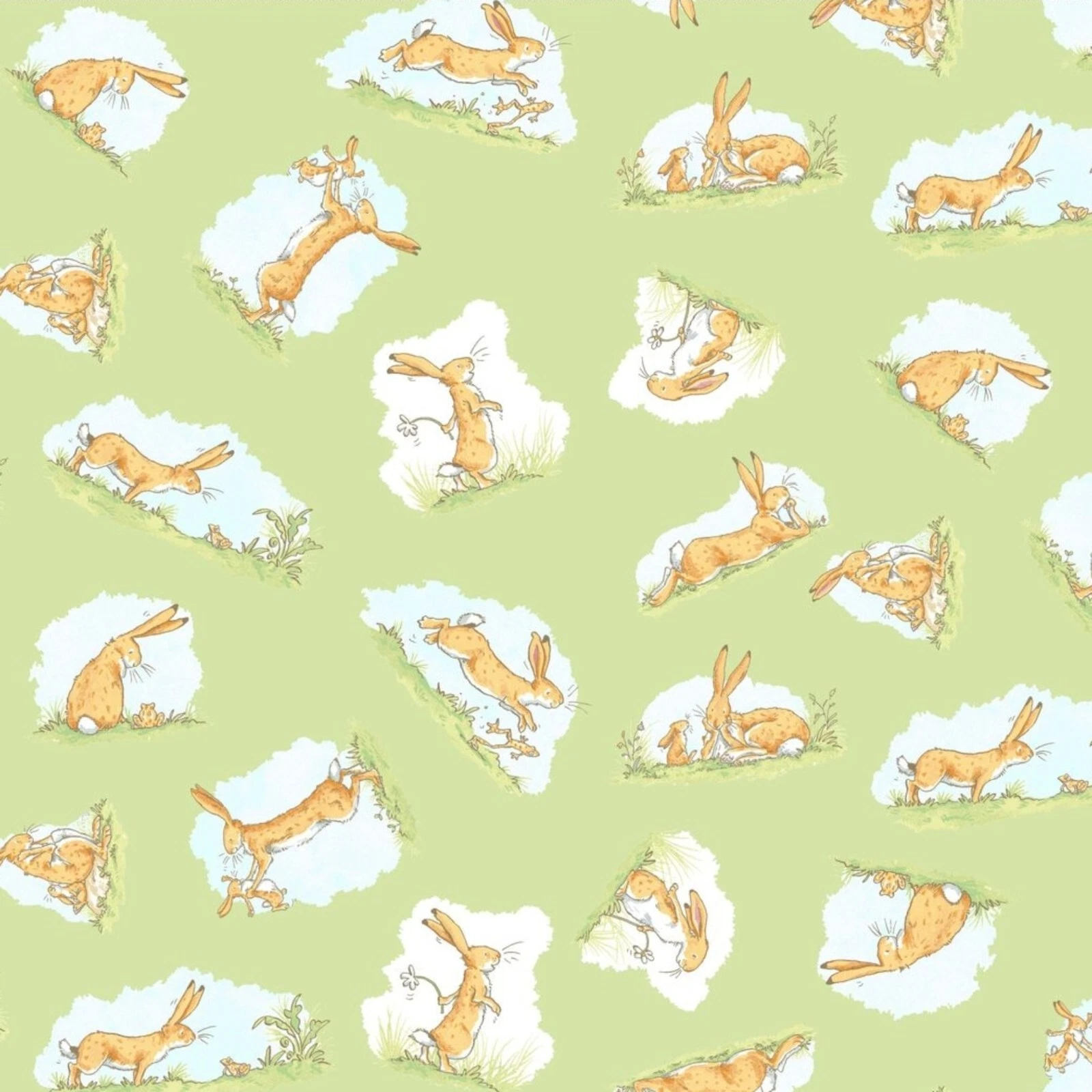 Fat Quarter Guess How Much I Love You - When I'm Big Hare Cotton Quilting Fabric