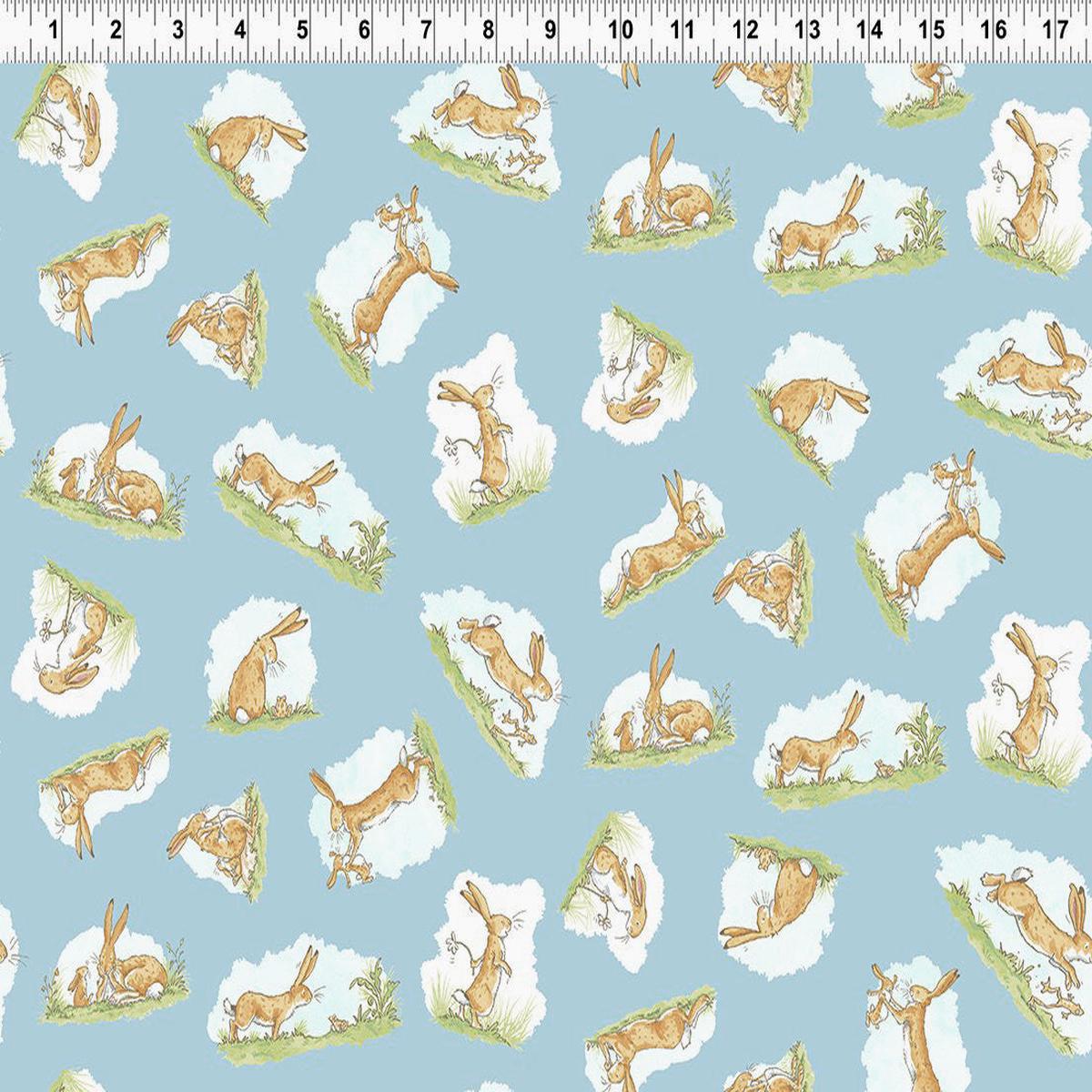 Fat Quarter Guess How Much I Love You - When I'm Big Hare Cotton Quilting Fabric